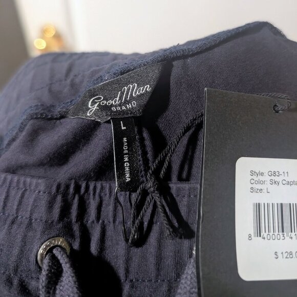 Good Man Brand | Jetset joggers In Sky Captain Navy (Large) - Picture 5 of 12